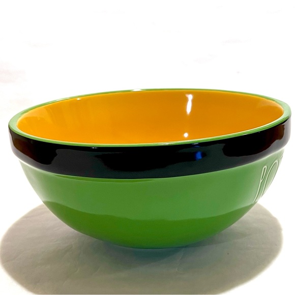 Rae Dunn POT O’ GOLD St. Patrick’s Day Ceramic Mixing Bowl Green/Yellow - Picture 6 of 9